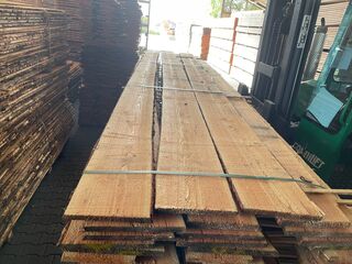 Ca. 33x Douglas Onbekantrechte Schaaldelen, 22×200-250mm, lengte 400cm